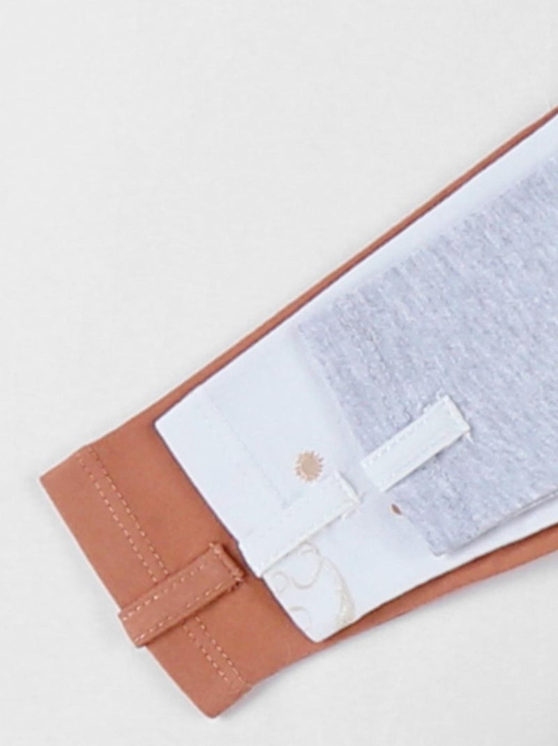 Set de 3 Pyjamas Bébé en Jersey de Coton Noukie's Blanc - Kiabi