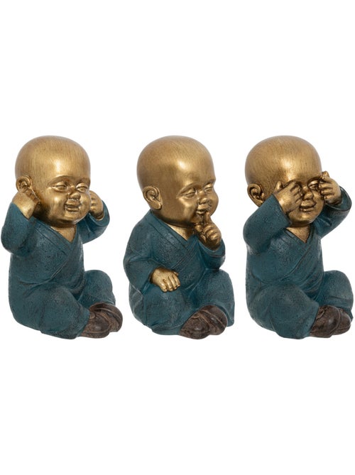 Set de 3 statuettes BOUDDHA - Kiabi
