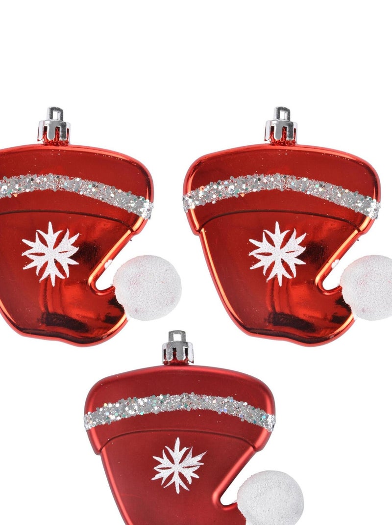 Set de 3 suspensions bonnet de noel or Doré/or - Kiabi