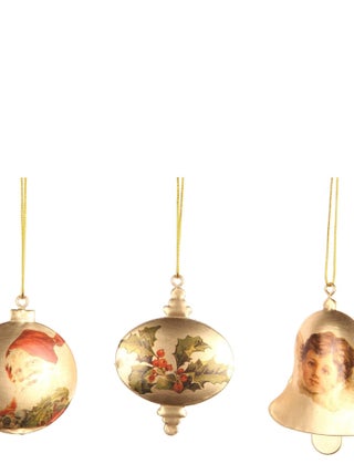 Set de 3 suspensions boule de noel