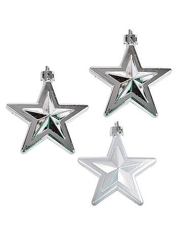 Set de 3 suspensions etoiles noel