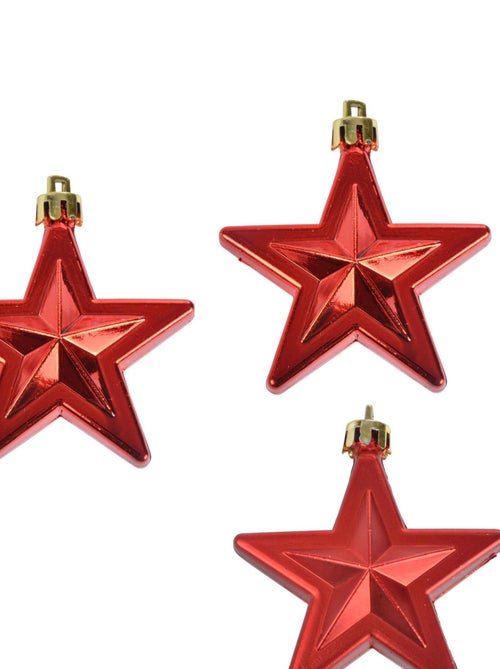 Set de 3 suspensions etoiles rouge - Kiabi