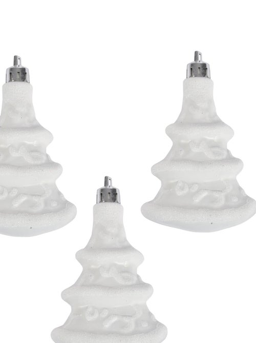 Set de 3 suspensions sapins blanc - Kiabi