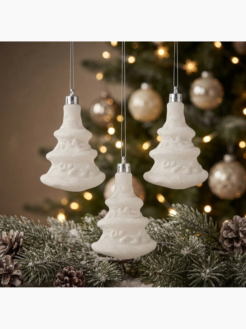 Set de 3 suspensions sapins Blanc - Kiabi