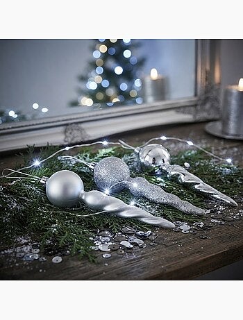 Set de 3 suspensions torsadées de noël
