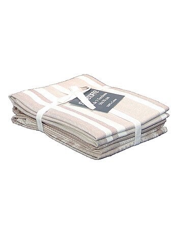 Set de 3 torchons cuisine coton 50x70 cm