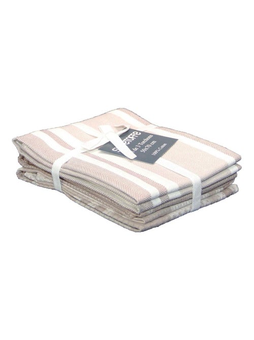 Set de 3 torchons cuisine coton 50x70 cm - Kiabi Set de 3 torchons cuisine coton 50x70 cm - Kiabi