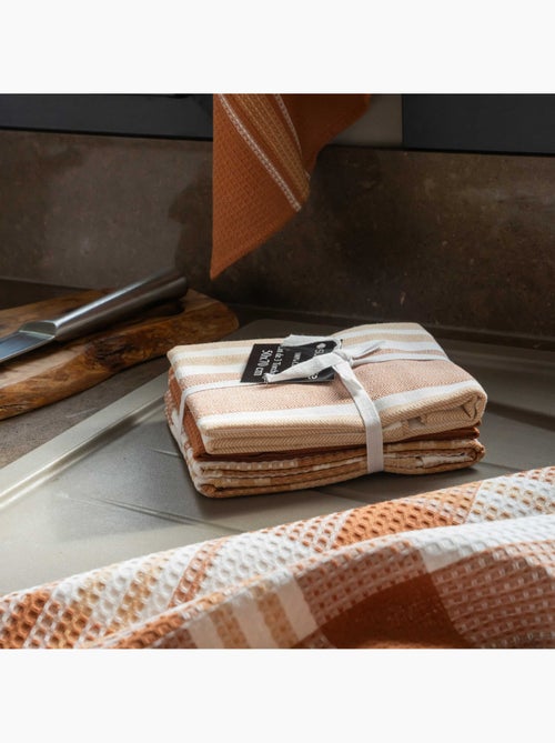 Set de 3 torchons cuisine  coton 50x70 cm - Kiabi
