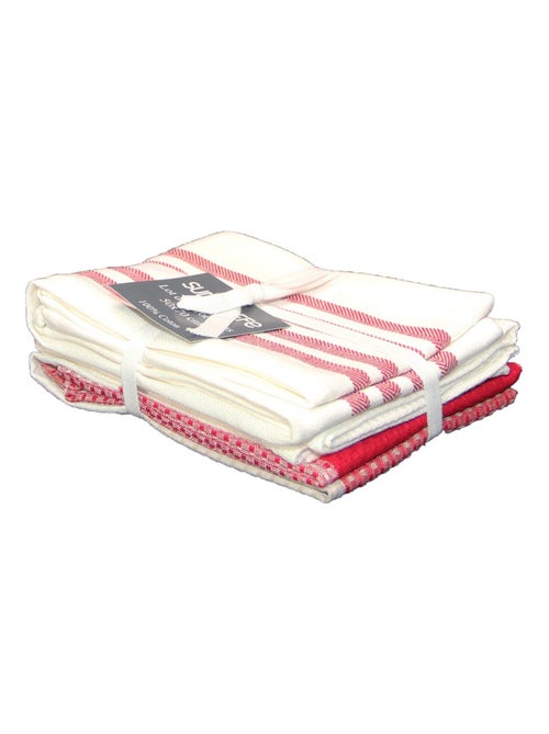 Set de 3 torchons cuisine  coton 50x70 cm - Kiabi