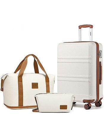 Set de 3 valises - 51.5x38x21 cm, rigide - kono