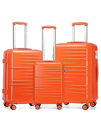 Set de 3 valises - 54/64/74 cm abs serrure tsa - british traveller