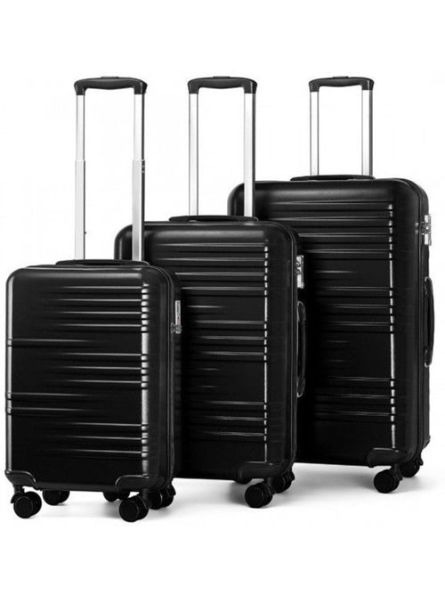Set de 3 valises - 54/64/74 cm abs+pc serrure tsa - british traveller - Kiabi Set de 3 valises - 54/64/74 cm abs+pc serrure tsa - british traveller - Kiabi