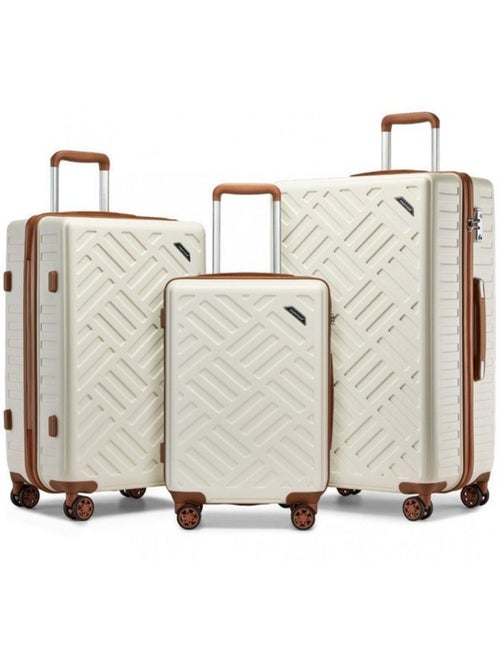Set de 3 valises - 55/65/75 cm abs 4 roulettes serrure tsa - supercase - Kiabi Set de 3 valises - 55/65/75 cm abs 4 roulettes serrure tsa - supercase - Kiabi