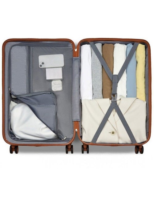 Set de 3 valises - 55/65/75 cm abs 4 roulettes serrure tsa - supercase - Kiabi Set de 3 valises - 55/65/75 cm abs 4 roulettes serrure tsa - supercase - Kiabi