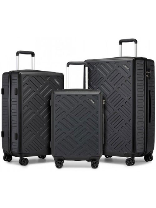 Set de 3 valises - 55/65/75 cm abs 4 roulettes serrure tsa - supercase - Kiabi Set de 3 valises - 55/65/75 cm abs 4 roulettes serrure tsa - supercase - Kiabi