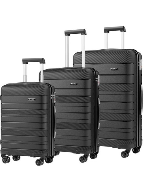 Set de 3 valises - 55/65/76 cm, rigide polypropylène (pp), 4 roues, serrure tsa - kono - Kiabi Set de 3 valises - 55/65/76 cm, rigide polypropylène (pp), 4 roues, serrure tsa - kono - Kiabi