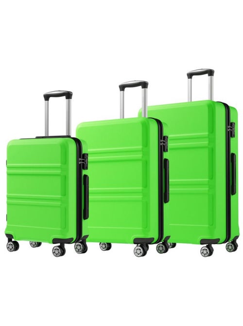 Set de 3 valises - 55/66/75 cm abs+pc 4 roulettes serrure tsa - kono - Kiabi Set de 3 valises - 55/66/75 cm abs+pc 4 roulettes serrure tsa - kono - Kiabi