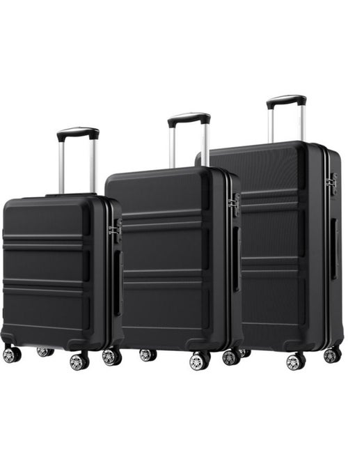 Set de 3 valises - 55/66/75 cm, rigide abs + pc, 4 roues 360°, serrure tsa - kono - Kiabi Set de 3 valises - 55/66/75 cm, rigide abs + pc, 4 roues 360°, serrure tsa - kono - Kiabi
