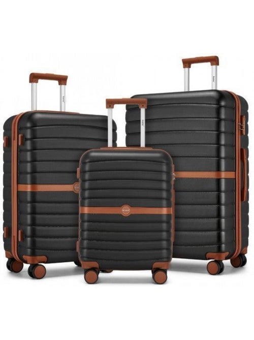 Set de 3 valises - 55/66/76 cm abs+pc 4 roulettes - kono - Kiabi Set de 3 valises - 55/66/76 cm abs+pc 4 roulettes - kono - Kiabi