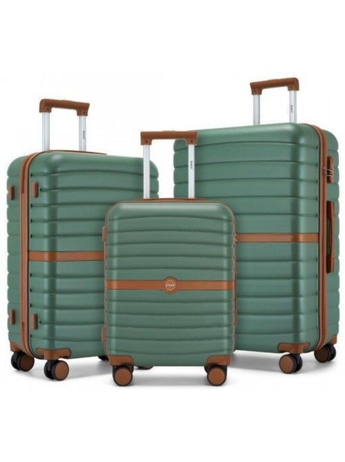 Set de 3 valises - 55/66/76 cm abs+pc 4 roulettes - kono - Kiabi Set de 3 valises - 55/66/76 cm abs+pc 4 roulettes - kono - Kiabi