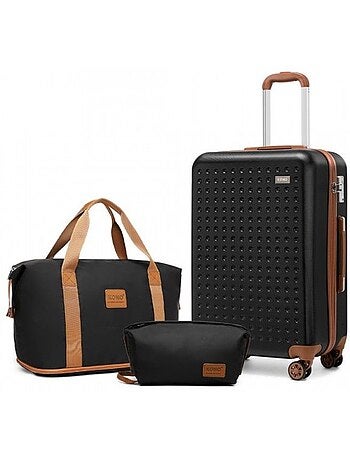 Set de 3 valises - 55x38x24 cm rigide - kono