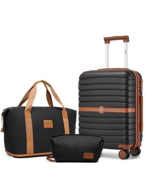 Set de 3 valises - 55x40x20 cm 4 roulettes - kono - Kiabi Set de 3 valises - 55x40x20 cm 4 roulettes - kono - Kiabi