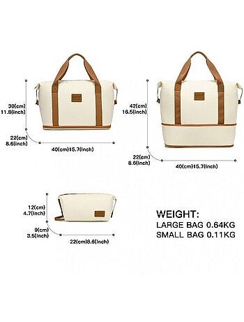 Set de 3 valises - 56x40x20 cm polypropylène 4 roulettes serrure tsa - kono