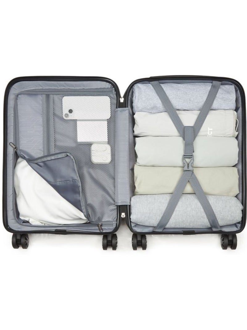 Set de 3 valises - 65x42.5x25 cm abs 4 roulettes serrure tsa - kono Noir - Kiabi