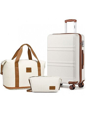 Set de 3 valises - 65x44x25.5 cm abs serrure tsa - kono