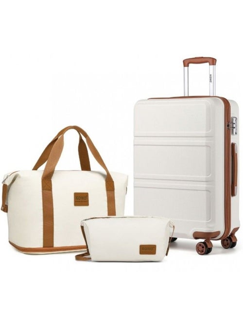 Set de 3 valises - 65x44x25.5 cm abs serrure tsa - kono - Kiabi Set de 3 valises - 65x44x25.5 cm abs serrure tsa - kono - Kiabi