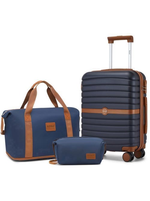 Set de 3 valises - 76.5x50.5x29 cm 4 roulettes - kono - Kiabi Set de 3 valises - 76.5x50.5x29 cm 4 roulettes - kono - Kiabi