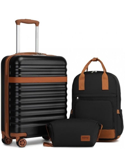 Set de 3 valises - abs 4 roulettes serrure tsa - kono - Kiabi Set de 3 valises - abs 4 roulettes serrure tsa - kono - Kiabi