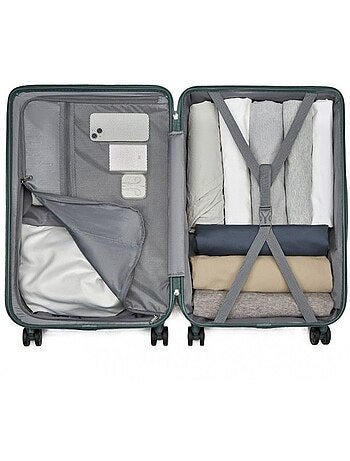 Set de 3 valises - abs 4 roulettes serrure tsa - kono