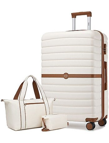 Set de 3 valises - abs + pc, 4 roues - kono