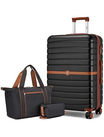 Set de 3 valises - abs + pc, 4 roues - kono