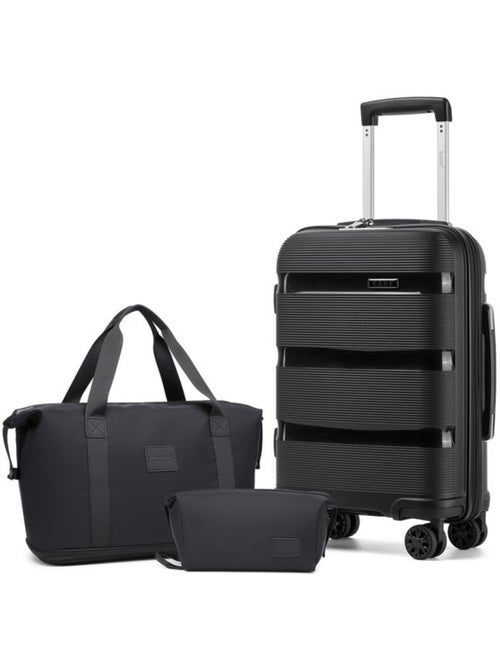 Set de 3 valises - rigide abs, 4 roues 360°, serrure tsa - kono - Kiabi Set de 3 valises - rigide abs, 4 roues 360°, serrure tsa - kono - Kiabi
