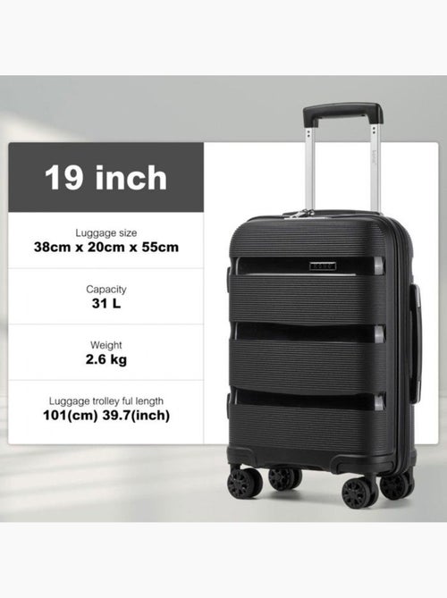 Set de 3 valises - rigide abs, 4 roues 360°, serrure tsa - kono - Kiabi Set de 3 valises - rigide abs, 4 roues 360°, serrure tsa - kono - Kiabi