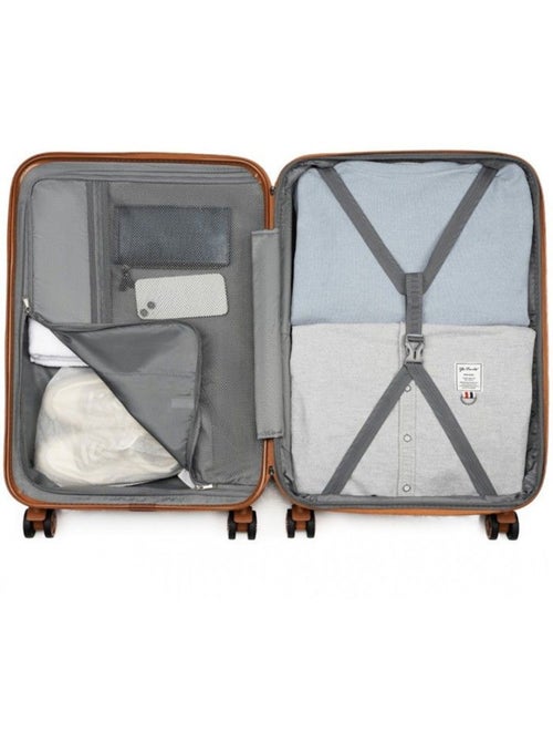 Set de 3 valises - rigide abs + pc, extensible, 4 roues 360°, serrure tsa - kono - Kiabi Set de 3 valises - rigide abs + pc, extensible, 4 roues 360°, serrure tsa - kono - Kiabi