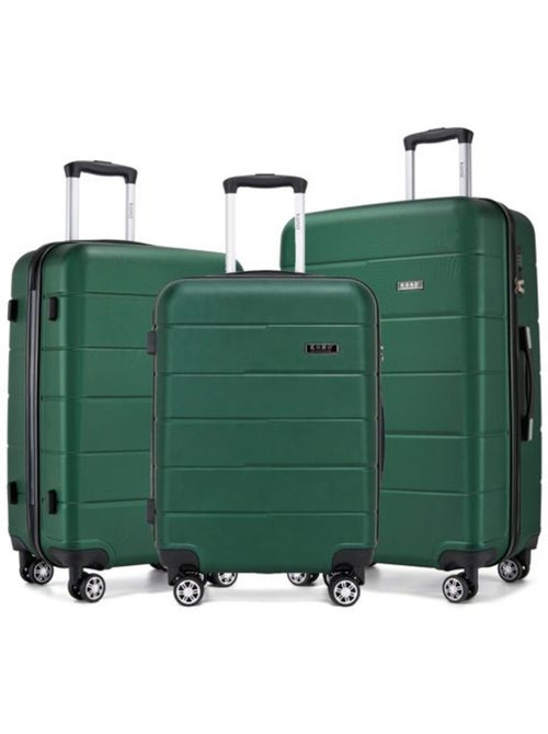 Set de 3 valises - rigide, polycarbonate, légère, 4 roulettes - kono - Kiabi Set de 3 valises - rigide, polycarbonate, légère, 4 roulettes - kono - Kiabi