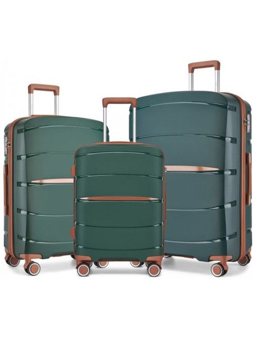 Set de 3 valises - rigide, polypropylène, légère, 4 roulettes - kono - Kiabi Set de 3 valises - rigide, polypropylène, légère, 4 roulettes - kono - Kiabi