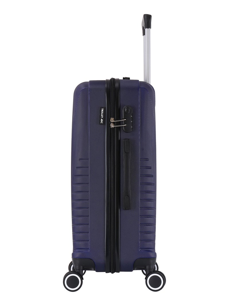 Set de 3 valises 4 roues ABS - Elegance - Trolley ADC Bleu marine - Kiabi