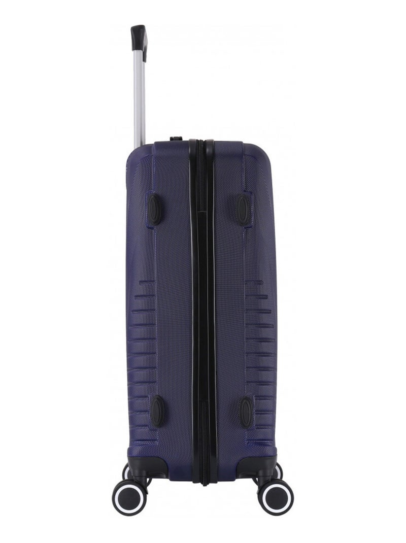 Set de 3 valises 4 roues ABS - Elegance - Trolley ADC Bleu marine - Kiabi