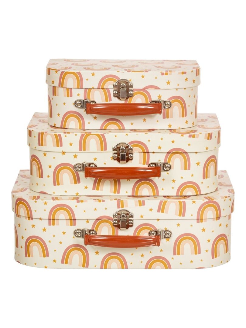Set de 3 valisettes Arc-en-ciel orange Orange - Kiabi