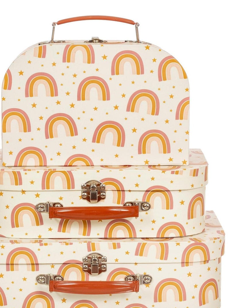 Set de 3 valisettes Arc-en-ciel orange Orange - Kiabi