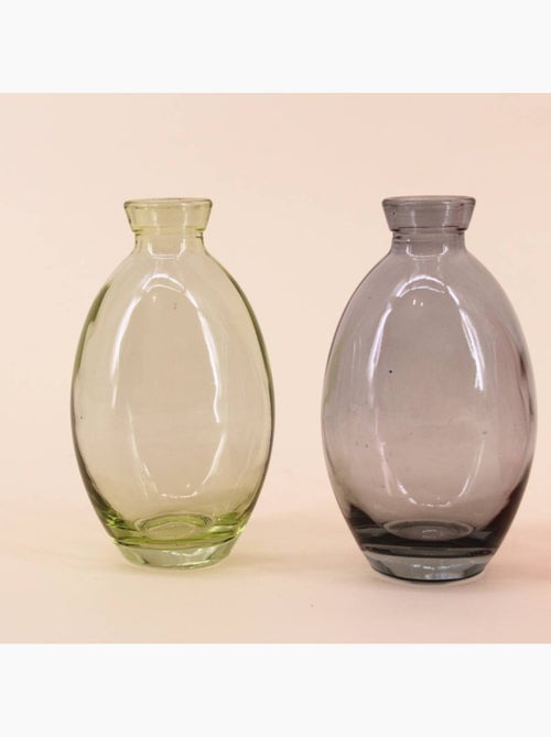Set de 3 vases en verre coloré 12 cm - Kiabi