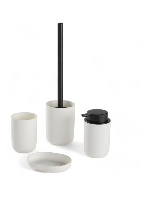 Set de 4 accessoires de salle de bain et WC BATHROOM - Kiabi