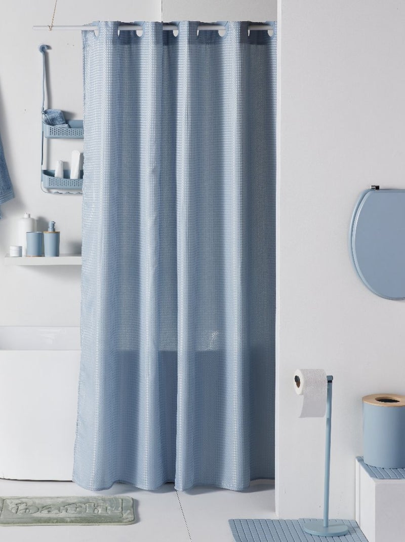Set de 4 accessoires de salle de bain et WC BATHROOM Bleu - Kiabi