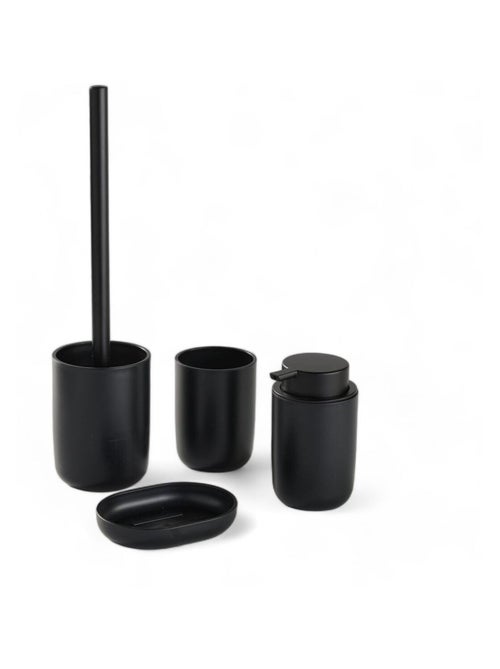 Set de 4 accessoires de salle de bain et WC BATHROOM - Kiabi