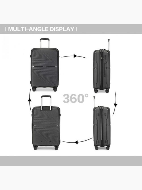 Set de 4 bagages - rigide, 4 roulettes, serrure tsa - british traveller - Kiabi Set de 4 bagages - rigide, 4 roulettes, serrure tsa - british traveller - Kiabi