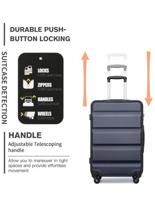 Set de 4 bagages - rigide, abs, 4 roulettes, serrure tsa - kono - Kiabi Set de 4 bagages - rigide, abs, 4 roulettes, serrure tsa - kono - Kiabi